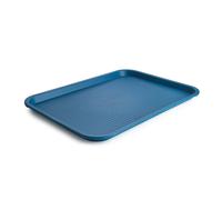 Lacor - 66995 - Plateau de Service à Manger, en polypropylène, sans BPA, empilable, résistant, Surface antidérapante, Passe au Lave-Vaisselle, Bleu, 45 x 35 cm