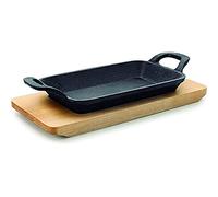 LACOR poêle en Fonte rectangulaire, Iron, Noir, 0 cm