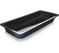 LACOR SCHWARZ BEHALTER Mélamine GN 2/4X65MM, Noir, 53 x 16 x 7 cm