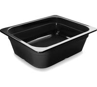 LACOR SCHWARZ GN-BEHALTER Mélamine GN1/2X100MM, Noir, 33 x 27 x 10 cm
