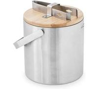 Lacor Seau à glace avec couvercle bambou 14 cm Argent Acier Inoxydable Argent