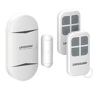 LACORAMO Capteur d'alarme Porte avec 2 télécommandes,capteur de Contact magnétique sans Fil 130db,système de sécurité Alerte d'entrée de Porte antivol pour la sécurité(1 Alarme 2 contrôleur)