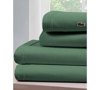 Lacoste 100% coton Percale Send Set Sethant Refroidir et Feuilles de qualit de l'htel - Pocket Deep Easy Fit Oeko-TEX Certifi Ivy Green Standa