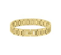 Lacoste Bracelet à Maillons pour Homme Collection METROPOLE en Or Jaune Embelli avec Motif Petit Piqué - 2040120