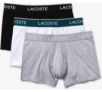 Lacoste 3 Pack Boxer Shorts Noir/Blanc/Gris S Male