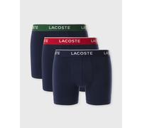 Boxer Lacoste Stretch Cotton Colour Logo bleu marine vert rouge (3 unités) - S