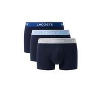 Lacoste 3-Pack Stretch Cotton Boxers pour Homme Marine/Elephant-Aphylla-M S