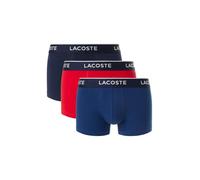 Lacoste 3-Pack Stretch Cotton Boxers pour Homme Marine/Rouge-Methylene S