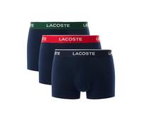 Lacoste 3-Pack Stretch Cotton Boxers pour Homme Marine/Vert-Rouge-Marine L
