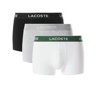 Lacoste 3-Pack Stretch Cotton Boxers pour Homme Noir/Blanc-Argent Chine XL