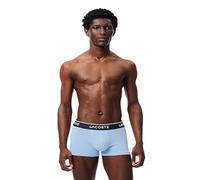 Boxer Lacoste Stretch Coton Logo bleu gris blanc (3 unités) - XL