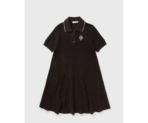 Lacoste Badge Accent Cotton Polo Dress women Dresses brown taille: XL