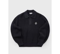 Lacoste Badge Accent Pearl Rib Polo Collar Sweater men Overshirts black taille: S