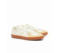 Lacoste Baskets Baseshot Pro en cuir pour homme, LT YLW/GUM, 43 EU