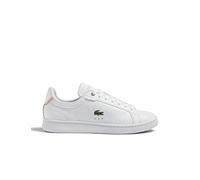 Lacoste Baskets Courtes pour Femme 45sfa0083, Blanc/Rose, 38 EU