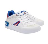 Lacoste Baskets L004 pour enfants, blanc/rouge, 4 UK Child