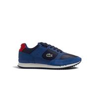 Lacoste Baskets Partner Piste Homme en Cuir Bleu Marine