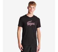 Lacoste Big Croc Logo Homme - T-Shirts, Noir - Taille L Black L