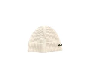Lacoste Bonnet tricoté Unisexe (1 pièce), Farine, Taille Unique