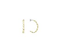 Lacoste Boucles d'Oreilles Créoles pour Femme Collection CROCODILE en Or Jaune avec des Crocodiles - 2040518