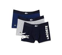 Lacoste Boxer Homme - Lot de 3 , Marine/Blanc-argent Chine, S