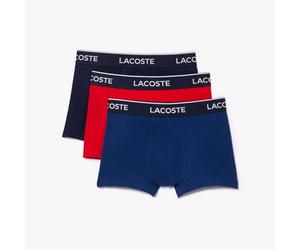 Lacoste Boxer Homme - Lot de 3 , Marine/Rouge-methylene, XL