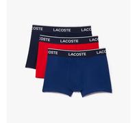 Lacoste Boxer Homme - Lot de 3 , Marine/Rouge-methylene, XXL