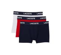 Lacoste Boxer Homme - Lot de 3 , Navy Blue/White-red, M