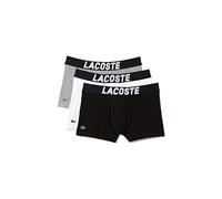 Lacoste Boxer Homme - Lot de 3 , Noir/Blanc-argent Chine, S