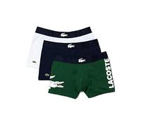Lacoste Boxer Homme - Lot de 3 , Vert/Marine/Blanc, S