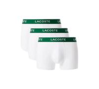 Lacoste - Lot de 3 caleçons en coton stretch - Homme - Sous-vêtements - Blanc - Taille: L
