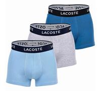 Boxer Lacoste Stretch Coton Logo bleu gris blanc (3 unités) - S