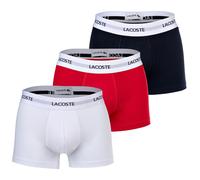 LACOSTE Boxers bleu foncé / rouge / blanc, Taille S