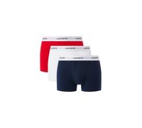 LACOSTE Boxers bleu foncé / rouge feu / blanc, Taille L