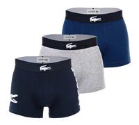 LACOSTE Boxers bleu marine / bleu nuit / gris chiné / blanc, Taille L