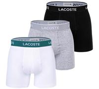 LACOSTE Boxers gris chiné / pétrole / noir / blanc, Taille M