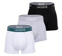 Lacoste 3-Pack Stretch Cotton Boxers pour Homme Noir/Blanc-Argent Chine XXL