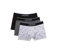 Lacoste Homme Boxers 5H3411, Monsieur Ensemble de 3,sous-vêtements,Pantalons,Shorts,Basiques,Courts,Black/Pitch Chine-Silver Chine (VDP),X-Large (XL)