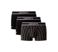 LACOSTE Boxers noir chiné / blanc, Taille XL