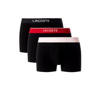 Boxer Lacoste en coton stretch noir rose rouge (3 unités) - XXL