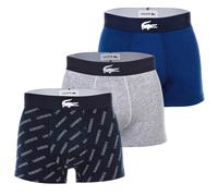 LACOSTE Boxers saphir / bleu foncé / gris chiné / blanc cassé, Taille M