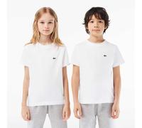Lacoste Boys' Regular Fit Basic T-Shirt Blanc 6 ans Male