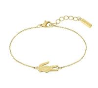 Lacoste Bracelet en chaîne pour Femme Collection CROCODILE disponible en version argentée, dorée ou or rose clair