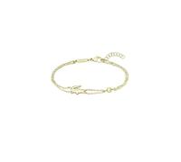 Lacoste Bracelet en Chaîne pour Femme Collection CROCODILE en Acier Inoxydable avec placage Or Jaune - 2040581