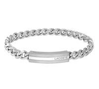 Lacoste Bracelet en Chaîne pour Homme Collection ADVENTURER en Acier Inoxydable avec une Plaque Gravée - 2040091