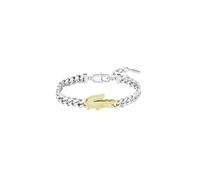 Lacoste Bracelet en Chaîne pour Homme Collection ARTHOR en Acier Inoxydable Bicolore avec un Charm en Forme de Crocodile - 2040552