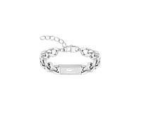 Lacoste Bracelet en Chaîne pour Homme Collection BACKHAND en Acier Inoxydable avec une Plaque Gravée - 2040439