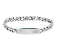 Lacoste Bracelet en chaîne pour Homme Collection BASELINE disponible en versione noire ou argentée