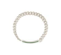 Lacoste Bracelet en Chaîne pour Homme Collection BASELINE en Acier Inoxydable avec une Plaque Gravée - 2040081