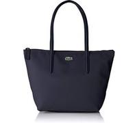 Lacoste Cabas Cuir, Sac Bandouliere Femme, 14.5x24.5x23.5 cm (W x H x L) Noir G